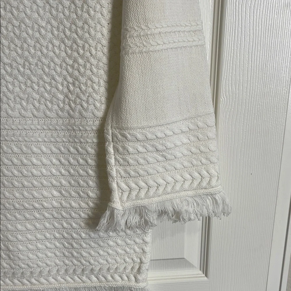 Lulus White Sweater Dress with Fringe - Picture 7 of 7